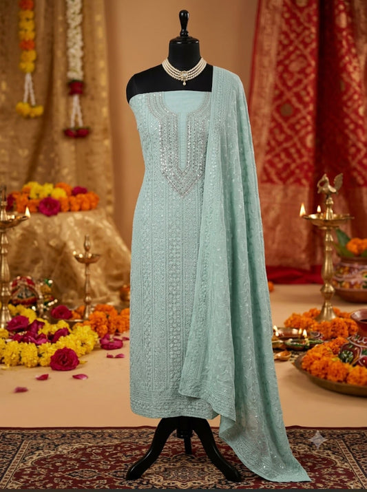 Sky Blue unstitched suit