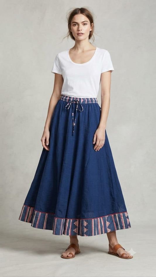 Hand Block Printed Skirt